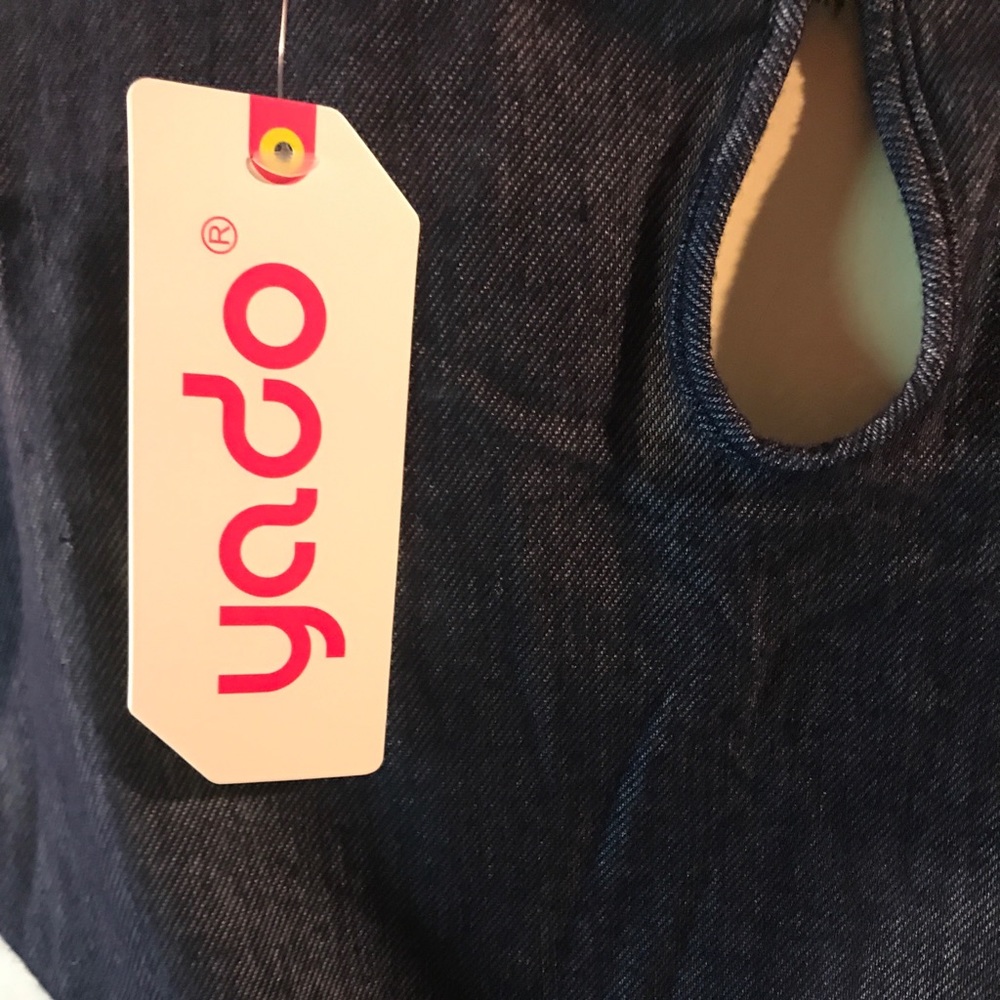 Yado sz XLg Denim Romper - Picture 7 of 8
